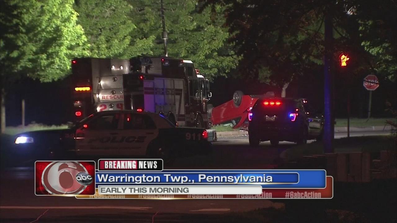 Deadly rollover crash in Warrington Township, Pennsylvania