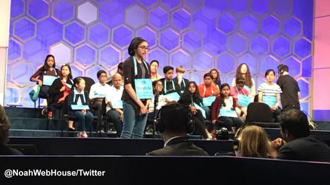 Local girl bows out of spelling bee