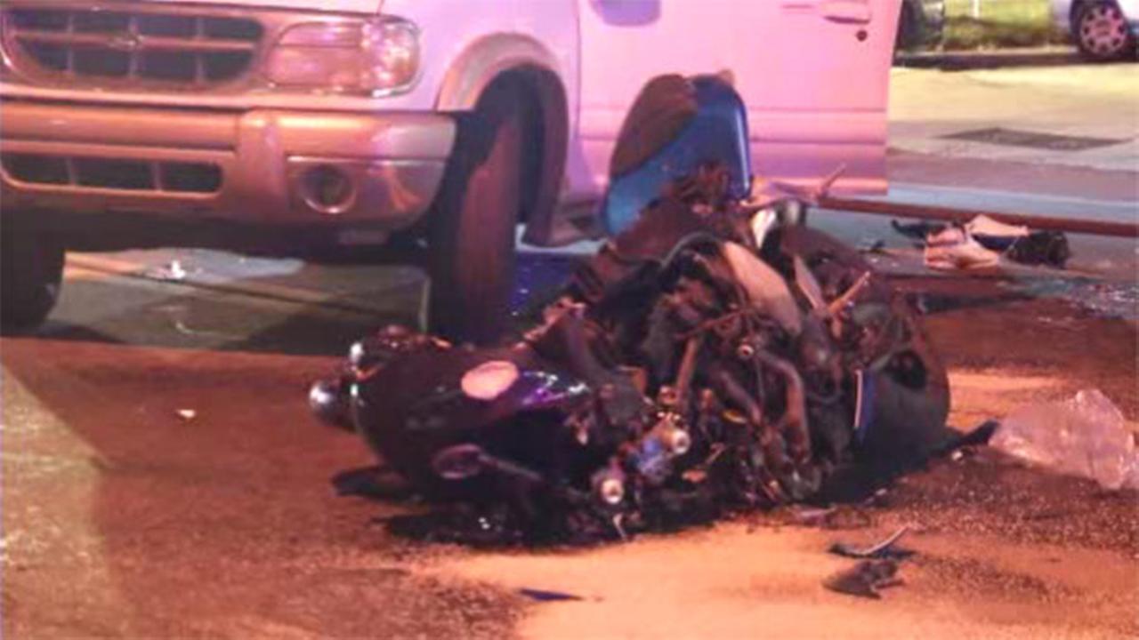 1 injured after motorcycle and SUV collide in Wilmington
