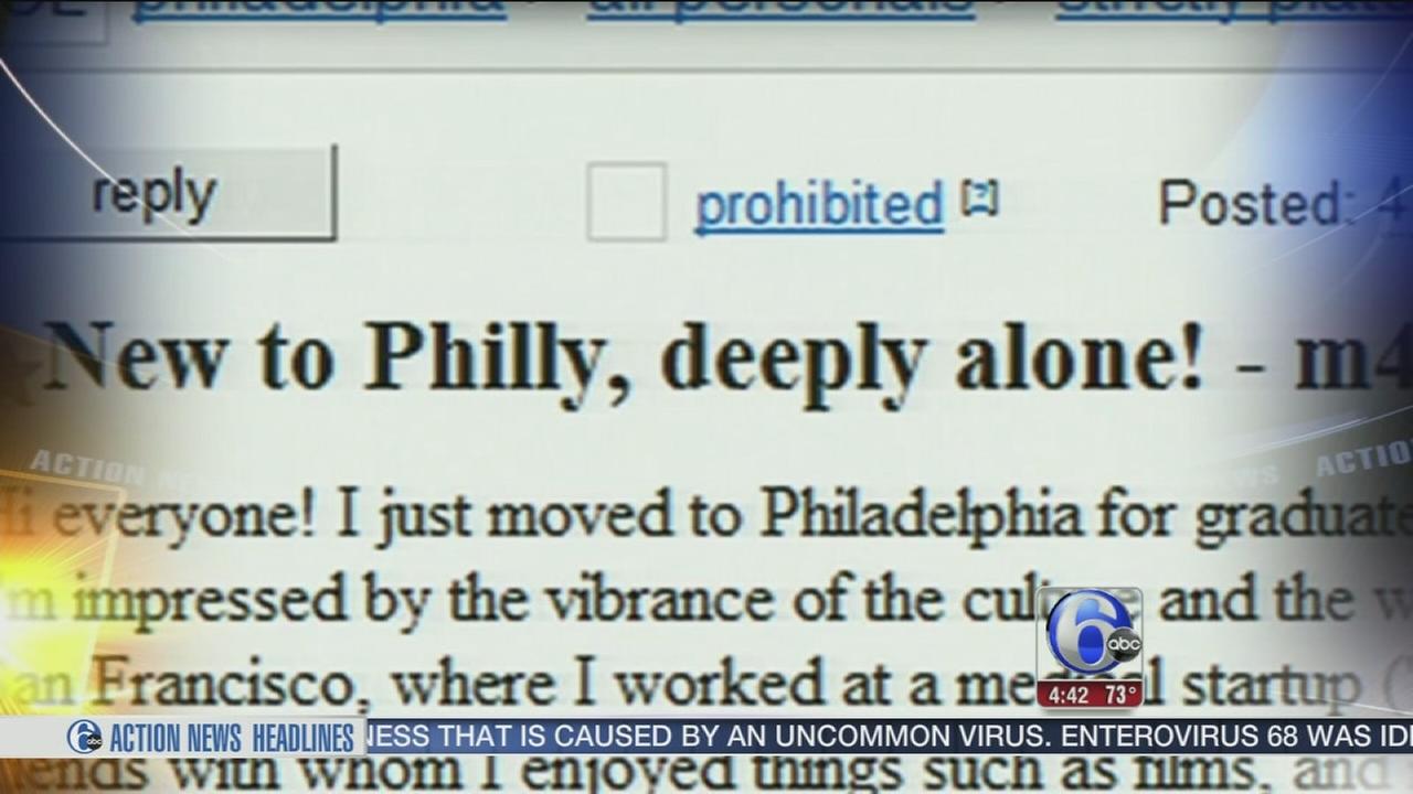 Philly student's Craigslist quest for friendship | 6abc.com