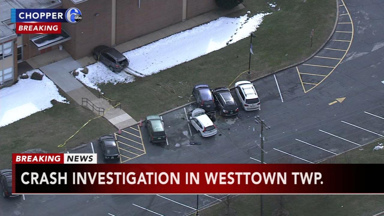Police: Car goes airborne and flips over on West Chester Pike, driver trapped underneath Crash investigation impacts evening commute on West Chester Pike