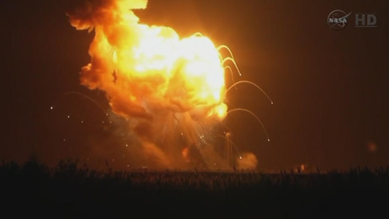 PHOTOS Unmanned NASA rocket explosion in Virginia