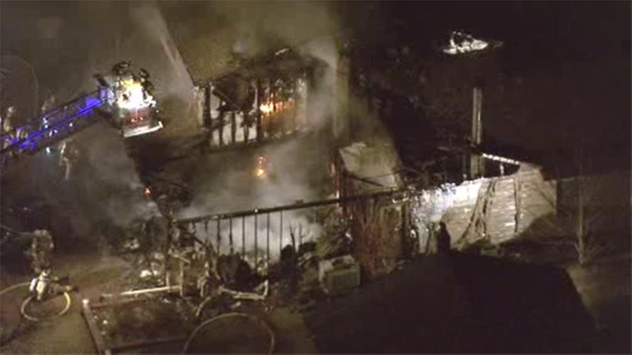 Flames rip through home in Sewell, NJ