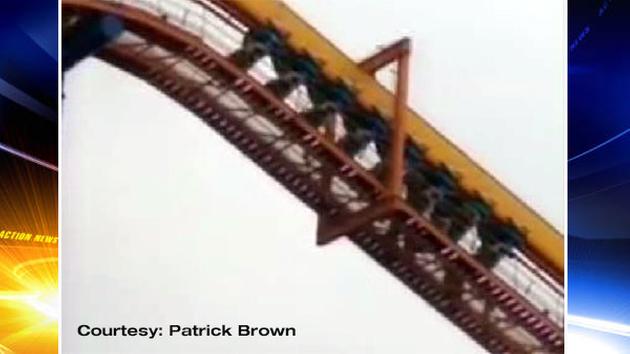 Dorney Park stuck roller coaster