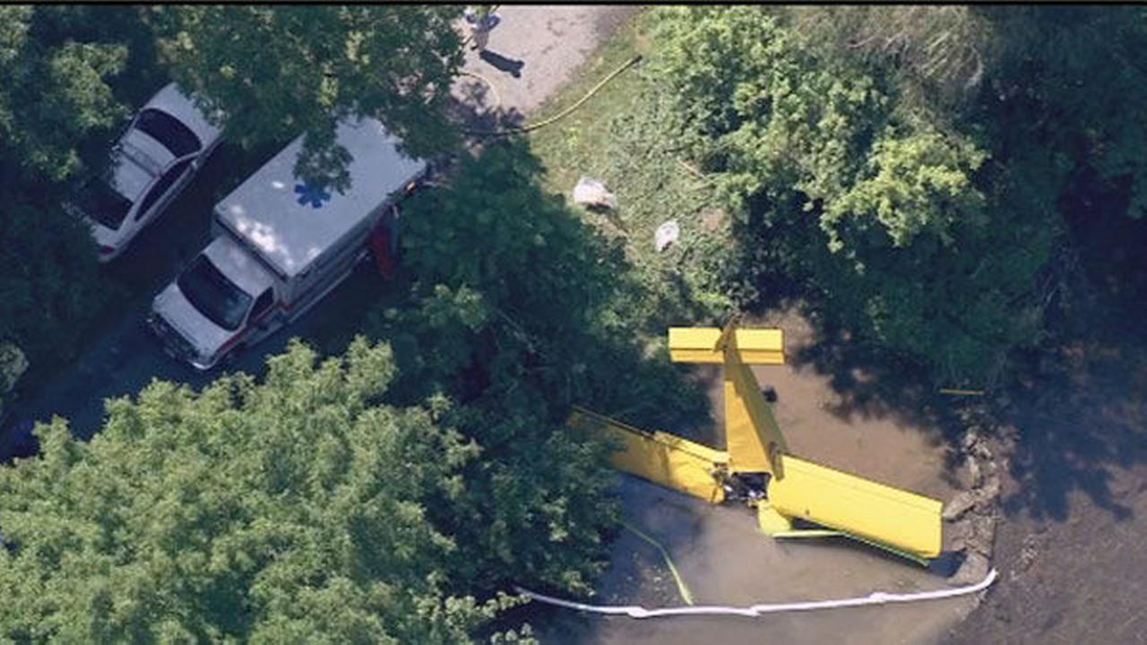 PHOTOS Plane crashes into river in Allentown