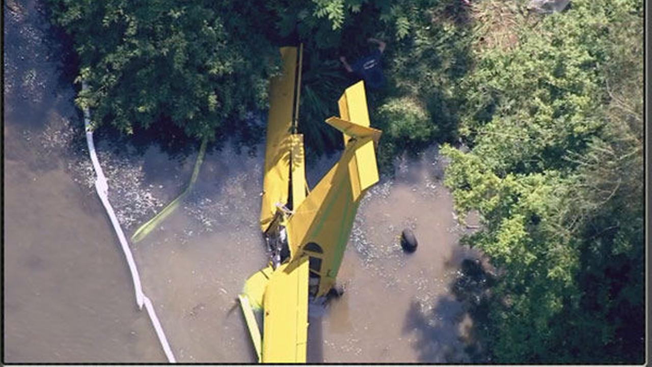 PHOTOS Plane crashes into river in Allentown