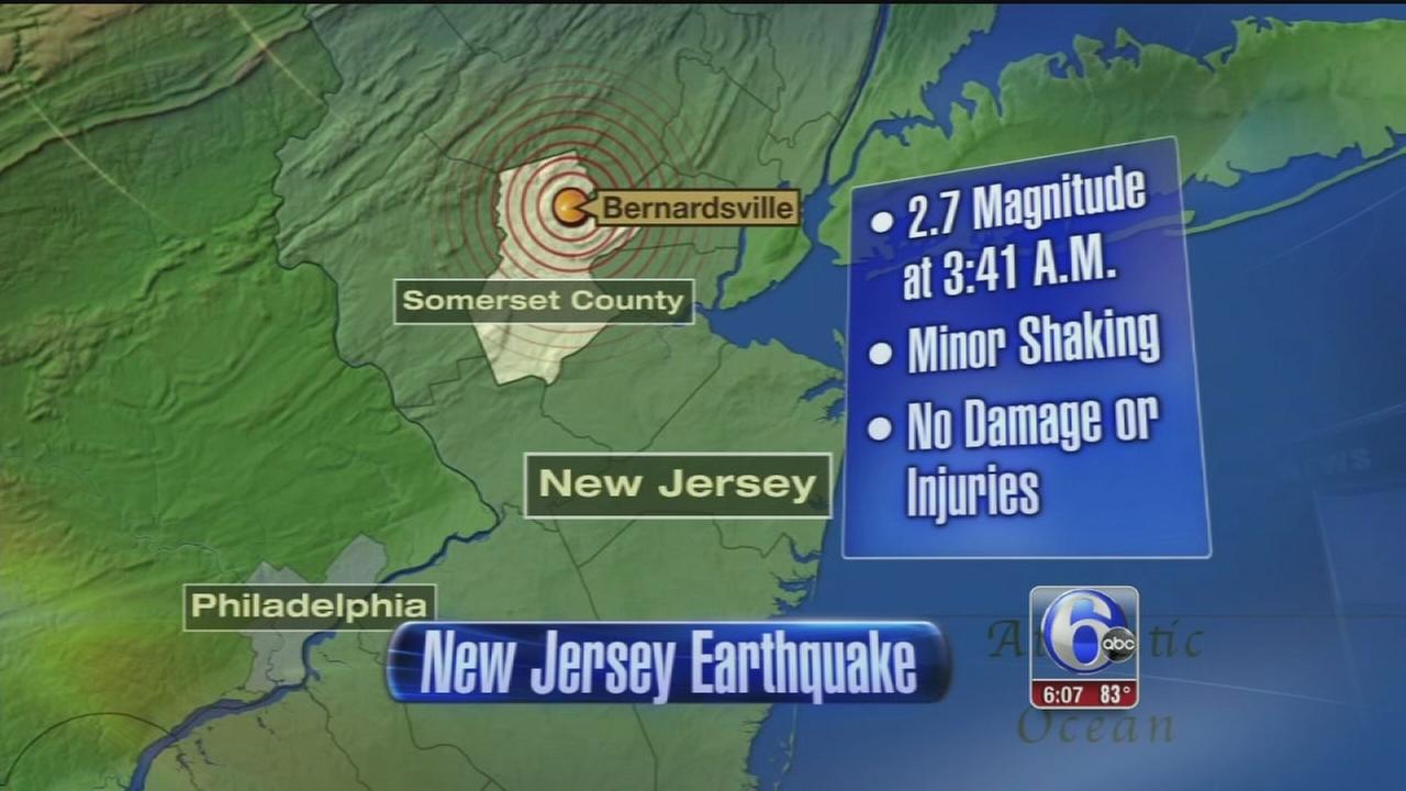 Small earthquake shakes parts of New Jersey