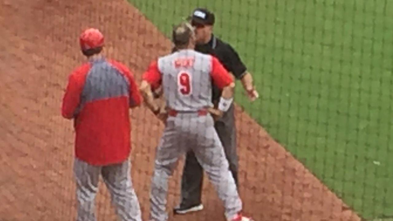 NC State baseball coach's ejection (and spin move) goes viral