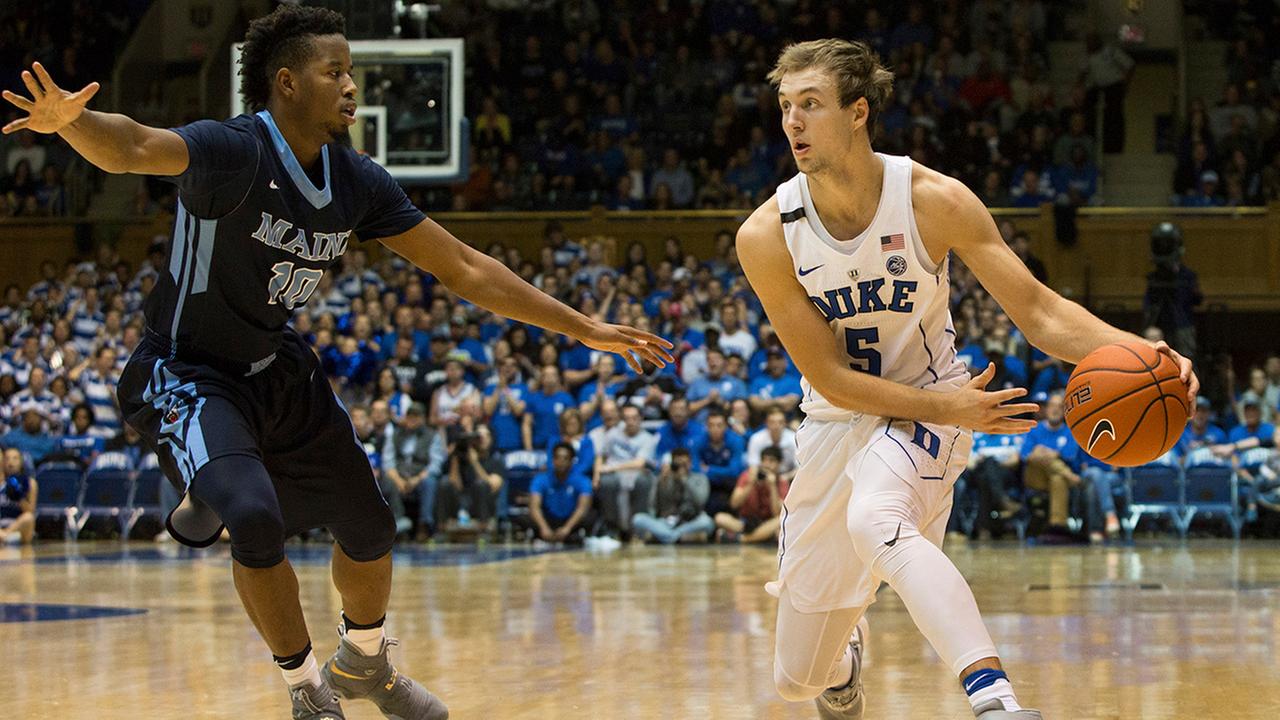 No. 5 Duke beats Maine 94-55 without 2 starting guards