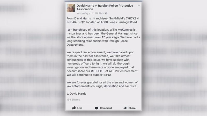 Within hours of the union's post, the franchise owner responded