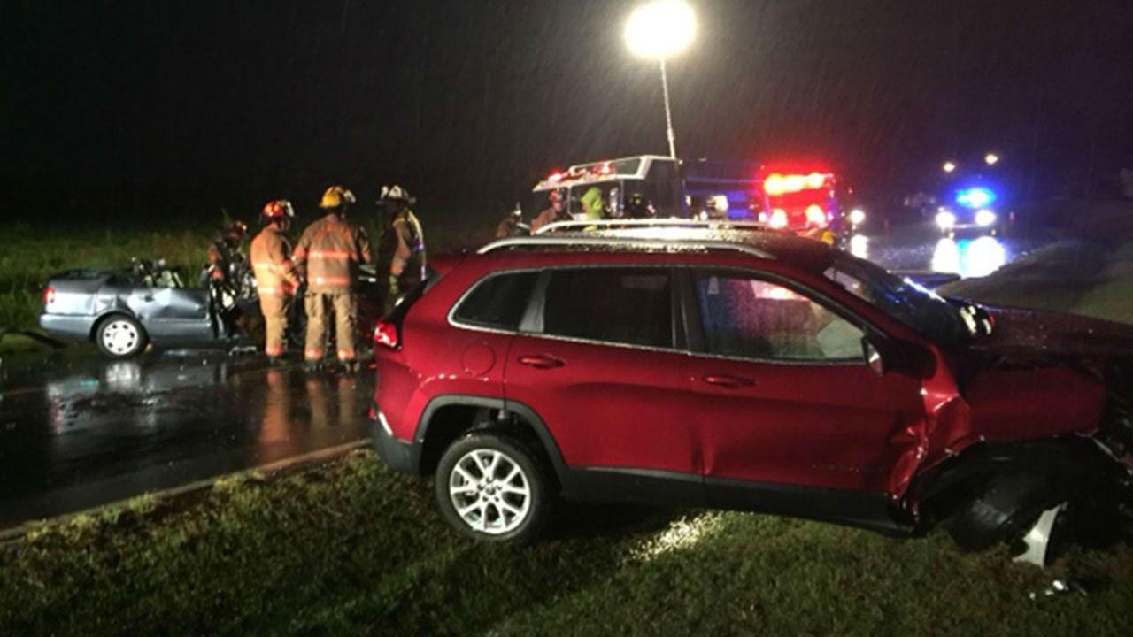 Injured girl cut from car wreckage in Clayton