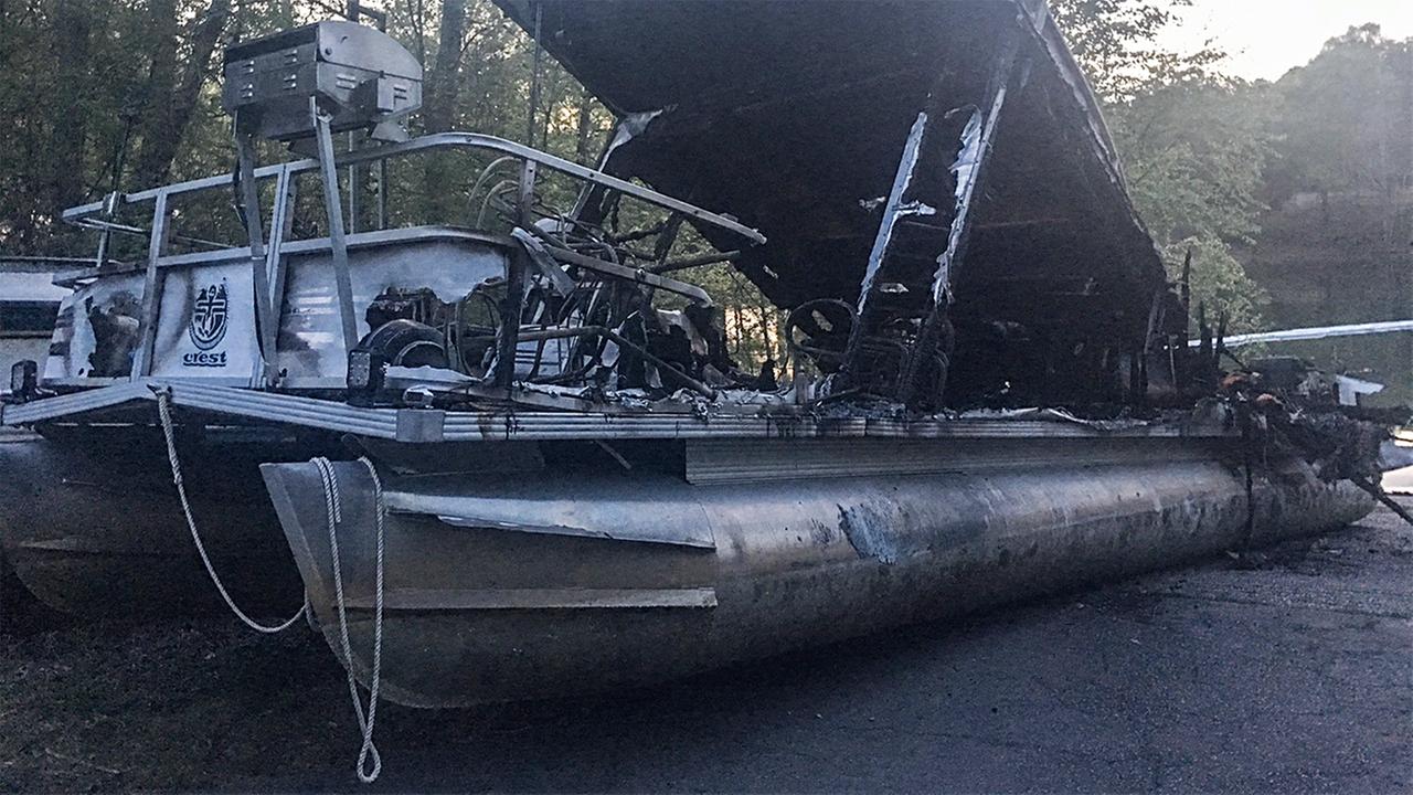 PHOTOS Boats burned in Kerr Lake marina fire