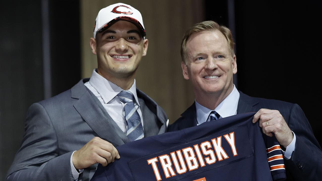 UNC's Mitch Trubisky taken by Chicago Bears 2nd overall in the NFL draft