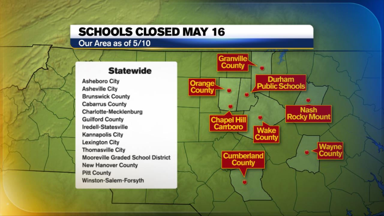 Here's a list of North Carolina school districts closed for teacher's