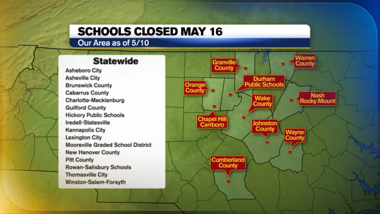 Here's a list of North Carolina school districts closed for teacher's