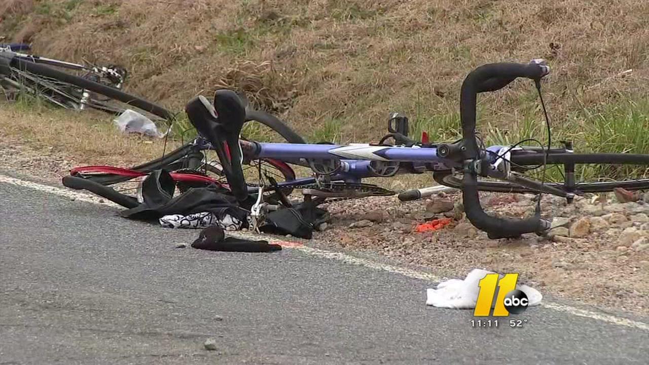 4 cyclists hospitalized after being hit by car from behind