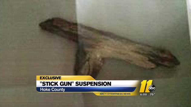 Girl, 5, suspended over stick gun