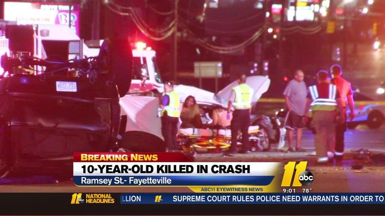 Driver in Fayetteville crash that killed 10yearold charged with DWI