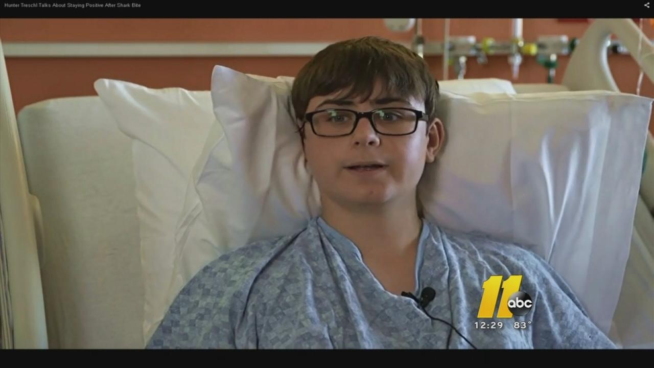 Teen attacked by shark in Oak Island waters released from hospital