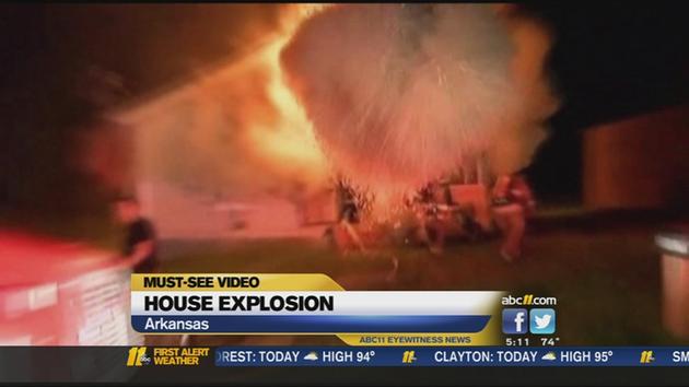 'Backdraft' explosion caught on video