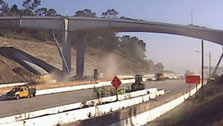 405 closure construction time-lapse video