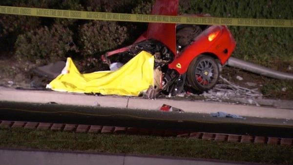 Driver killed in Ferrari accident. A Ferrari speeding on Jamboree Road lost Driver killed in Ferrari accident. A Ferrari speeding on Jamboree Road lost