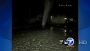 Water main break in Fullerton