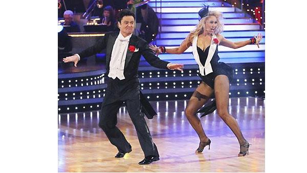 Donny Osmond and Kym Johnson dance the first round Monday night on 'Dancing With the Stars,' Monday, November 23, 2009