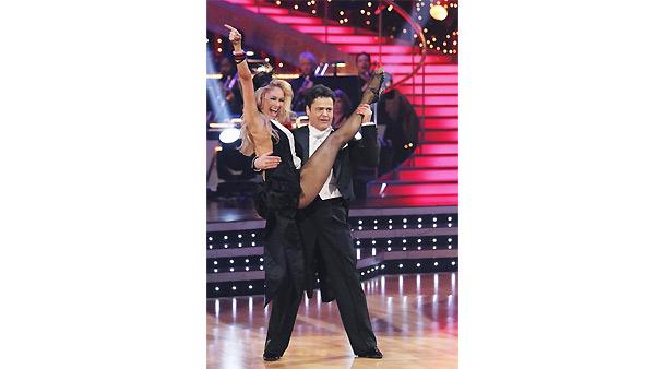 Donny Osmond and Kym Johnson dance the first round Monday night on 'Dancing With the Stars,' Monday, November 23, 2009