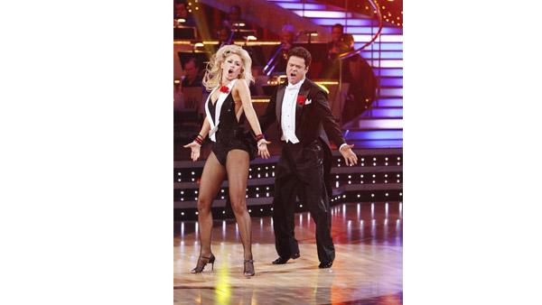 Donny Osmond and Kym Johnson dance the first round Monday night on 'Dancing With the Stars,' Monday, November 23, 2009