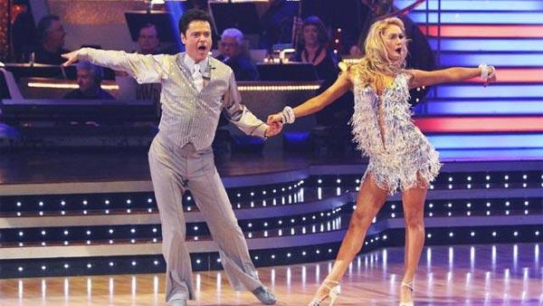 Donny Osmond and Kym Johnson dance the first round Monday night on 'Dancing With the Stars,' Monday, November 23, 2009
