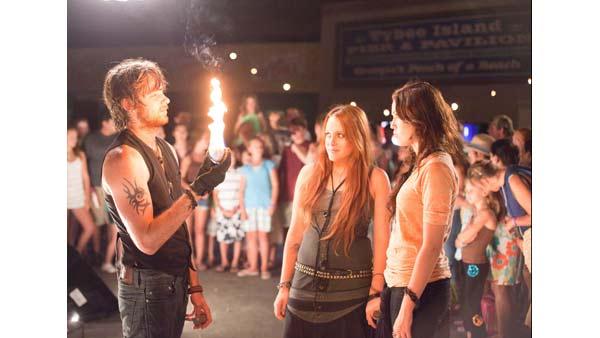 Nick Lashaway, Carly Chaikin, and Miley Cyrus in 'The Last Song'