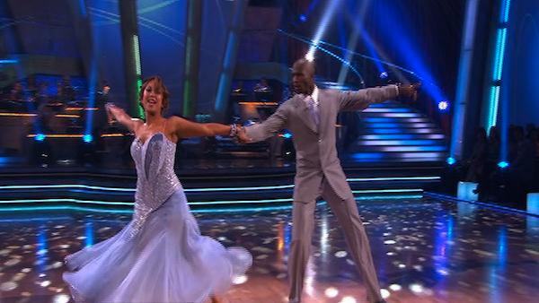 NFL Star Chad Ochocinco and partner Cheryl Burke take on the foxtrot on week two of 'Dancing With the Stars.'