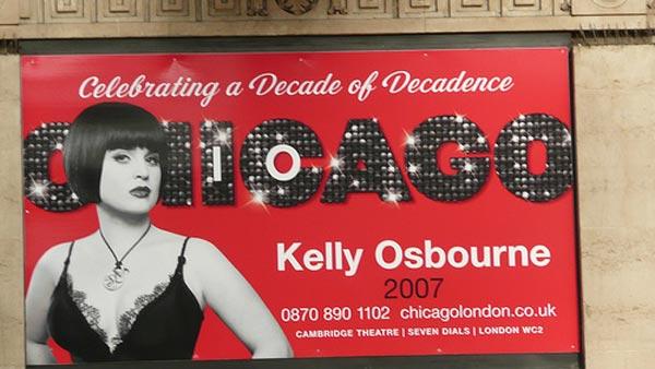 Kelly Osbourne played Mama Morton in the London production of the musical 'Chicago' in 2007.