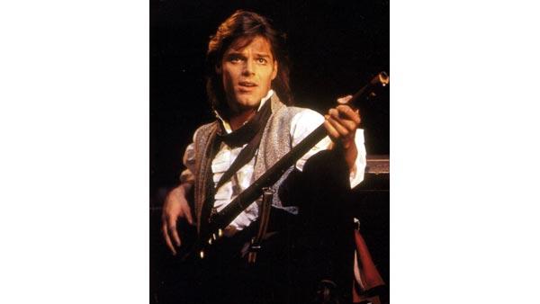 Latin pop superstar Ricky Martin played student resistance fighter Marius in 'Les Miserables' on Broadway in 1996.