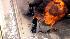 A tanker truck overturned and exploded on the 91...