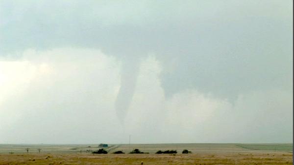 This marks the fourth year Dallas went to 'Tornado Alley' with colleagues from Tempest Tours.