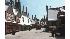 A snow-coated street at The Wizarding World of...