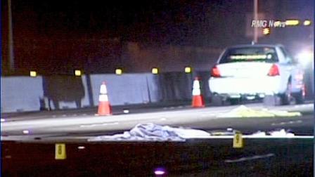 A man walking on the side of the northbound 405 Freeway near the Getty Center was struck and killed by a vehicle.