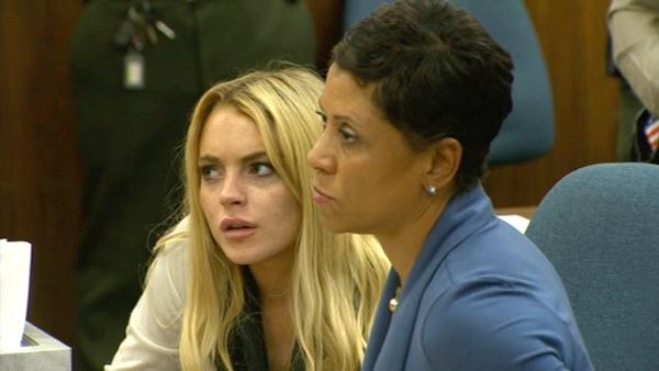 A judge sentences Lindsay Lohan to jail for 90 days after ruling she violated probation in a 2007 drug case.