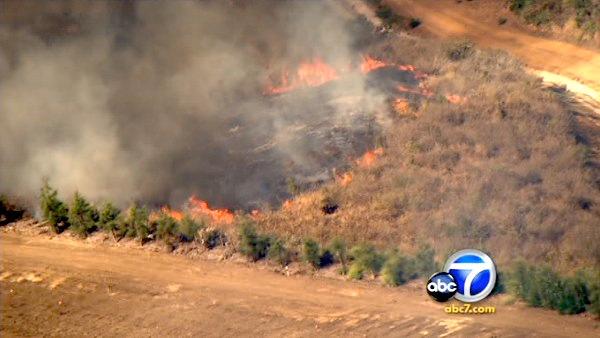 The Ventura County Fire Dept. responded to a 2-alarm brush fire in Camarillo Tuesday afternoon.