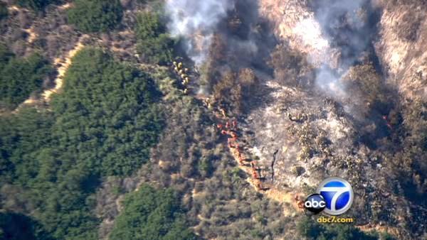 The Ventura County Fire Dept. responded to a 2-alarm brush fire in Camarillo Tuesday afternoon.
