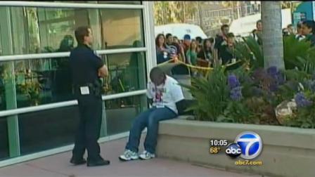 A man was arrested after stabbing another man near the eye with a pen at Comic-Con in San Diego on Saturday, July 24, 2010.