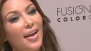 Reality TV star Kim Kardashian was in Santa Monica on Saturday to support the Kiss Away Poverty campaign.