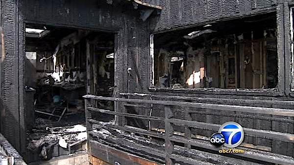 Ricki Lake's Malibu home caught fire, forcing her, her two sons and their dog to evacuate Saturday, Sept. 18, 2010.
