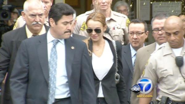 In October 2010, a judge ordered Lindsay Lohan to return to rehab instead of jail for a failed drug test. - Provided courtesy of KABC In October 2010, a judge ordered Lindsay Lohan to return to rehab instead of jail for a failed drug test. - Provided courtesy of KABC