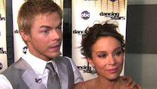 Jennifer Grey and Derek Hough talks week 9 of Dancing With the Stars following their performance. - Provided courtesy of KABC