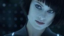 A production still from the 2010 film TRON: Legacy featuring Olivia Wilde. - Provided courtesy of Walt Disney Pictures