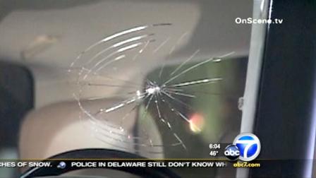 Detectives were searching for clues in a shooting on the 91 Freeway in Long Beach overnight.