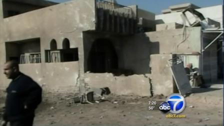 Officials said a series of bombs killed at least 10 people, including two policemen, in Baghdad.